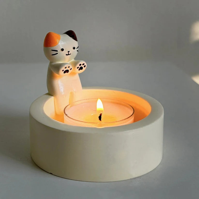 Kitten Candle Holder