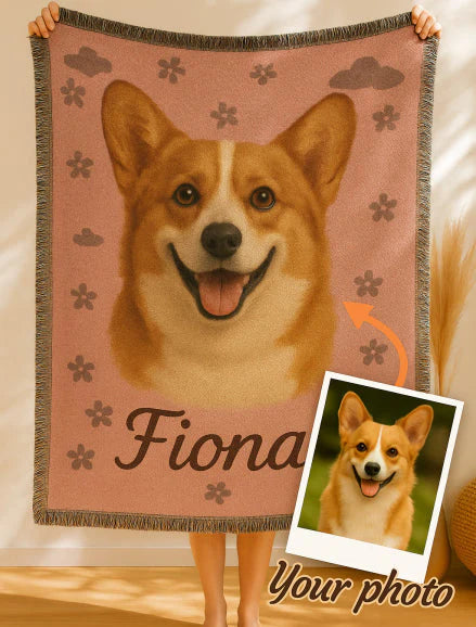 Paw & Flowers Blanket