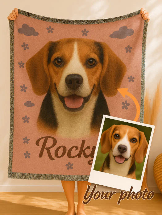 Paw & Flowers Blanket